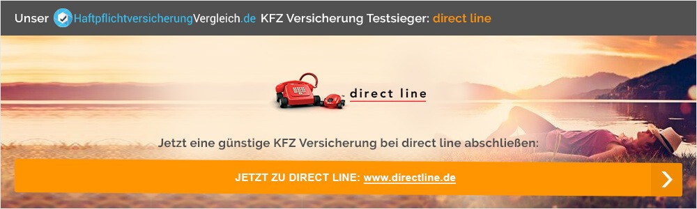 Jetzt KFZ Versicherung bei direct line abschließen.