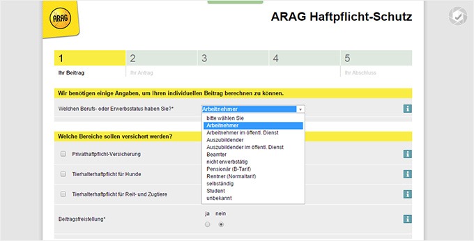 ARAG_Pferdeversicherung Beitrag