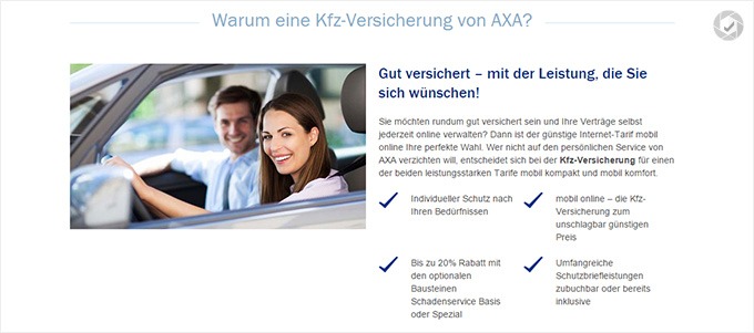 AXA_KFZ Haftpflicht varianten