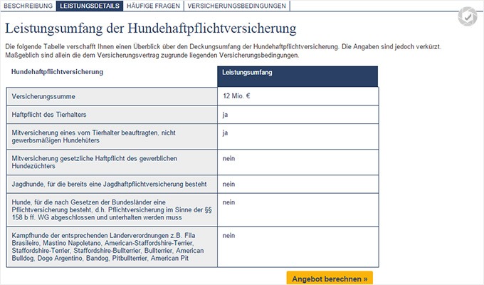 Deutsche Familienversicherung Hunde haftpflicht