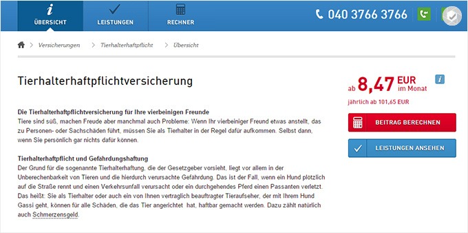 Grundeigentümer Haftpflichtversicherung für Hunde