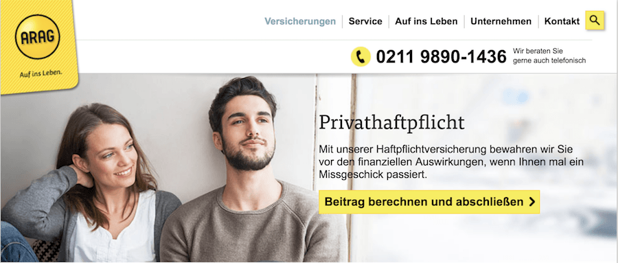 ARAG Privat-Haftpflicht Erfahrungen